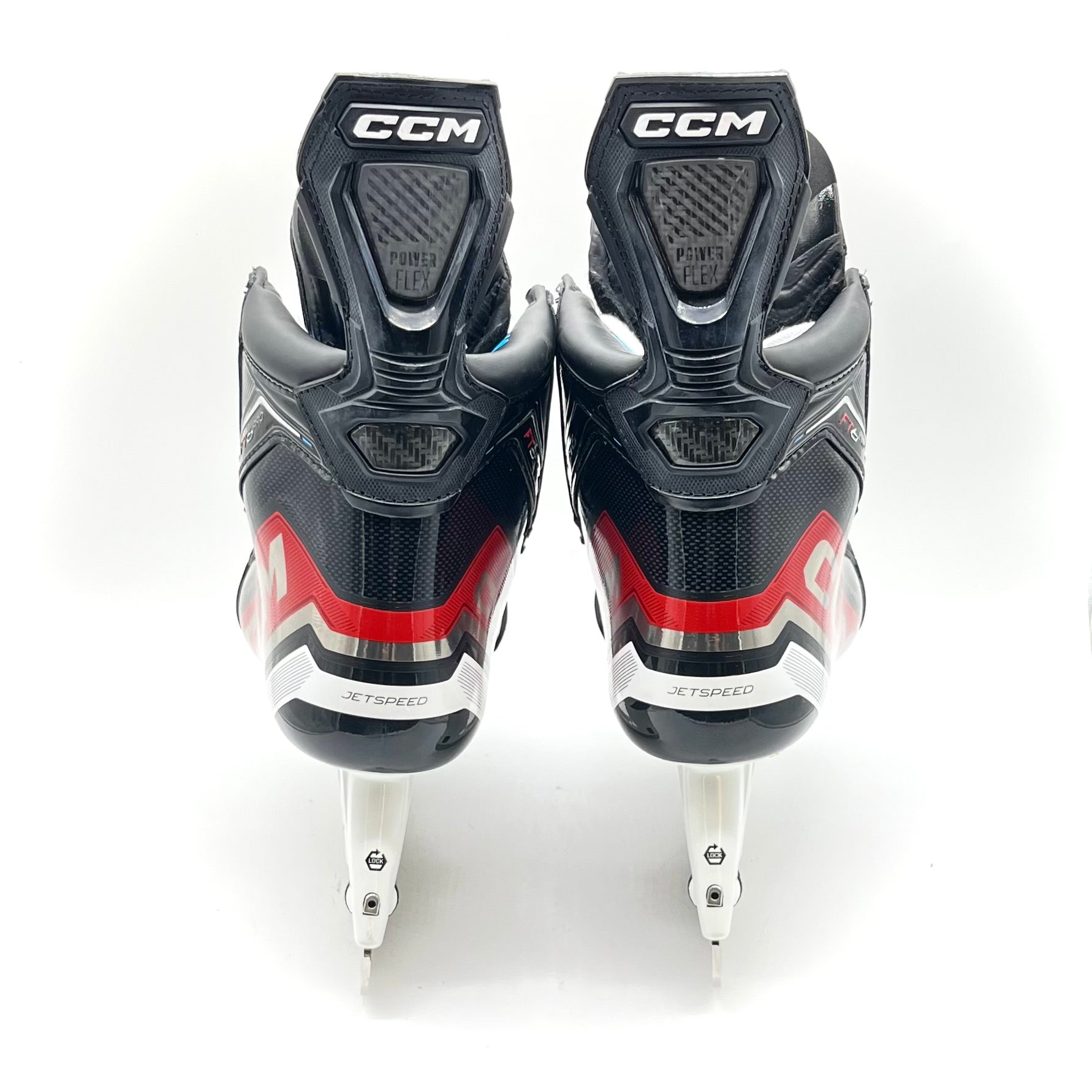 CCM Jetspeed FT6 Pro – Patins de hockey Pro Stock – Taille 9D (rouge)